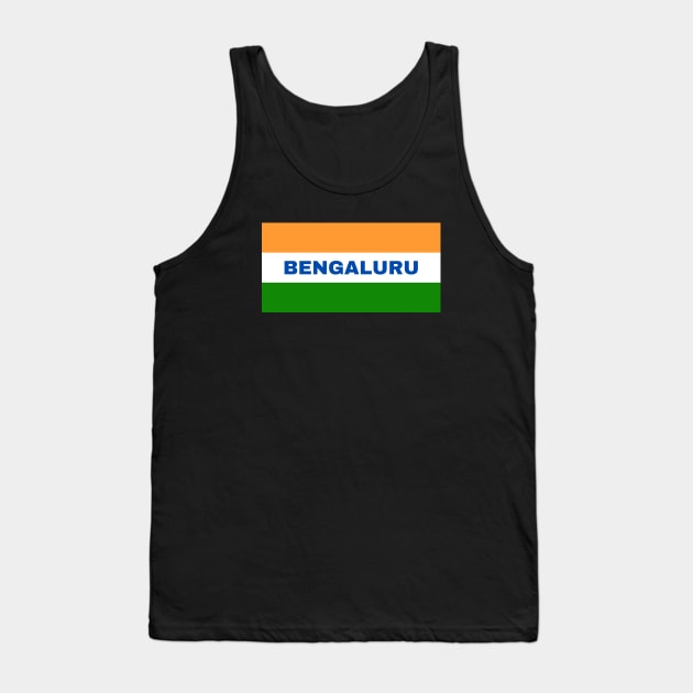 Bengaluru City in Indian Flag Colors Tank Top by aybe7elf